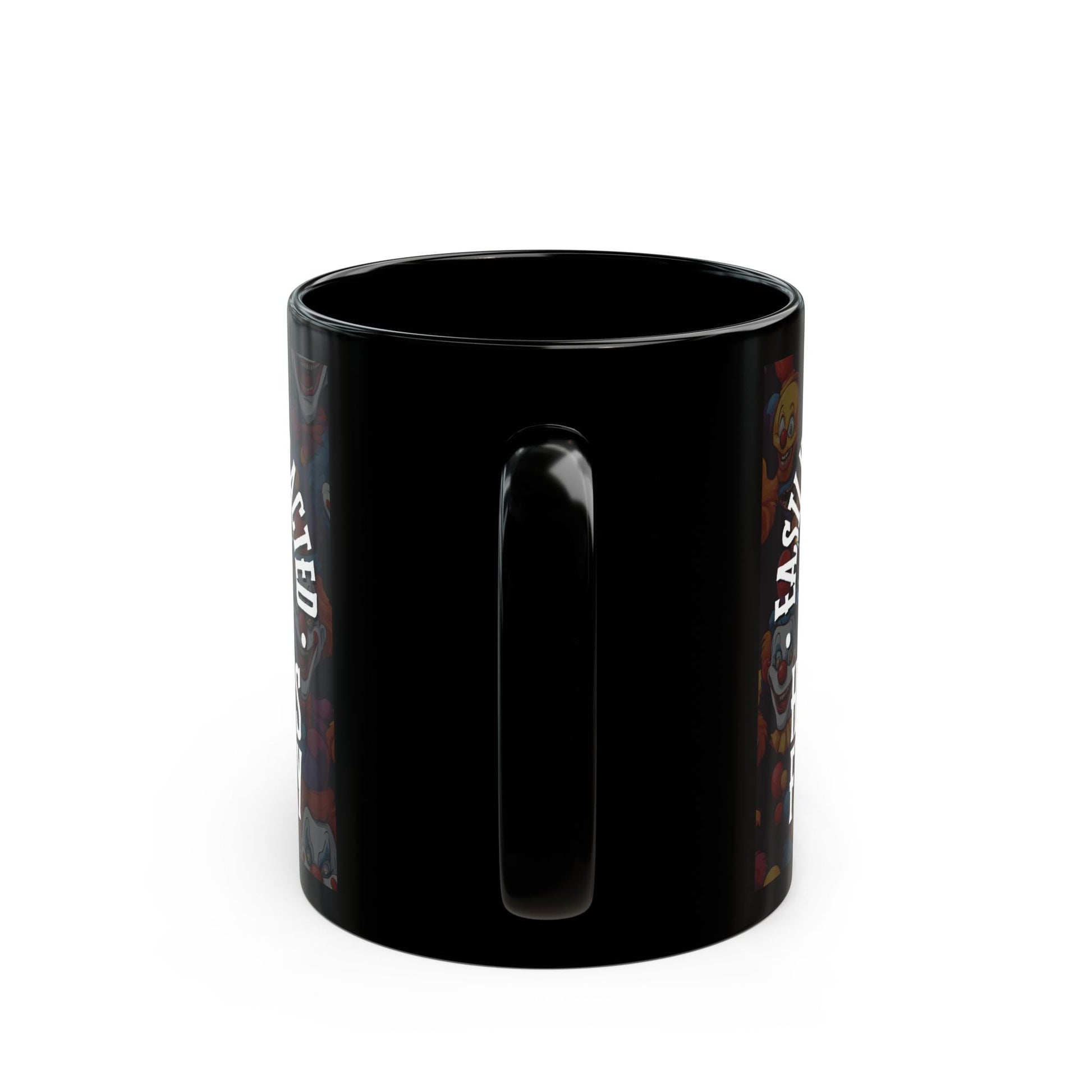 Easily Distracted by Heinous Fuckery Little Jincs Black Mug by cypherpunkgear – cypherpunkgear.com | Cypherpunk Merch
