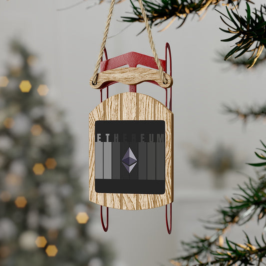 Ethereum (ETH) Sled Ornament by cypherpunkgear – cypherpunkgear.com | Cypherpunk Merch