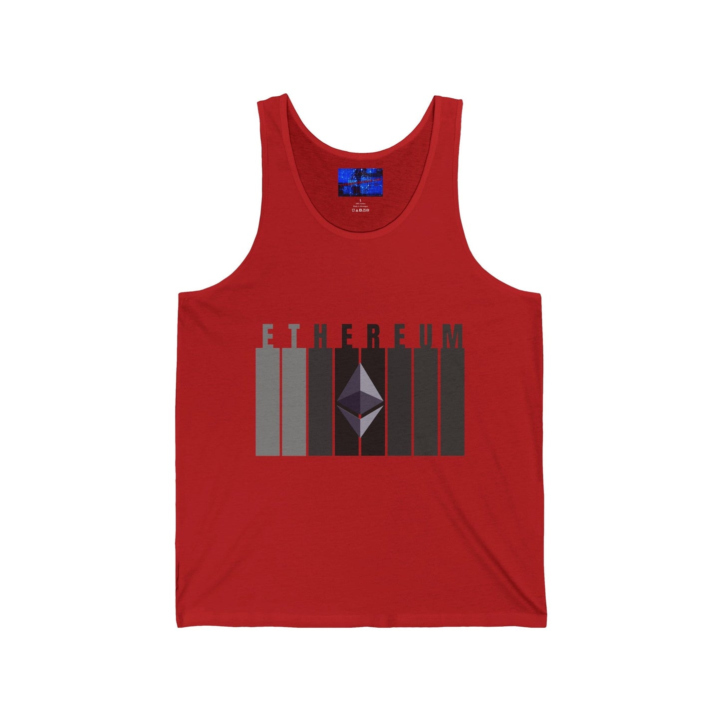 Ethereum (ETH) Unisex Jersey Tank Top by cypherpunkgear – cypherpunkgear.com | Cypherpunk Merch