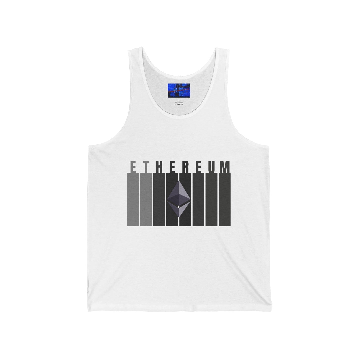 Ethereum (ETH) Unisex Jersey Tank Top by cypherpunkgear – cypherpunkgear.com | Cypherpunk Merch
