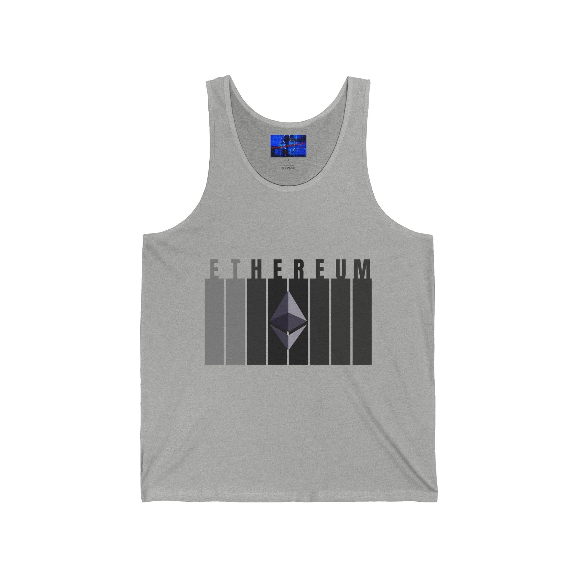 Ethereum (ETH) Unisex Jersey Tank Top by cypherpunkgear – cypherpunkgear.com | Cypherpunk Merch