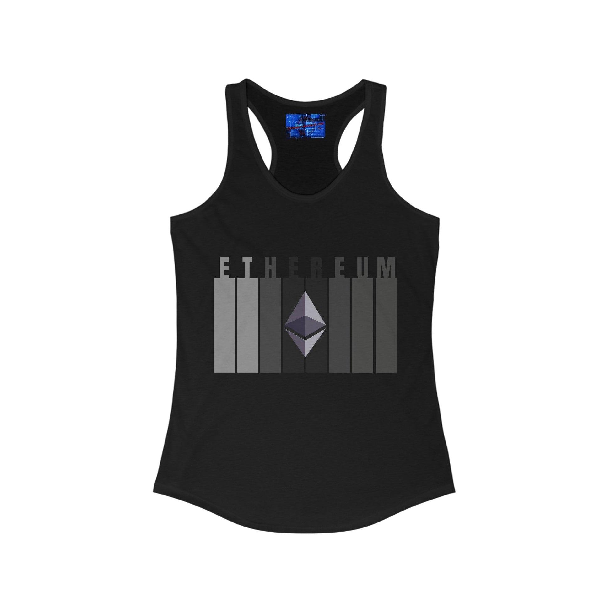 Ethereum (ETH) Women's Racerback Tank Top by cypherpunkgear – cypherpunkgear.com | Cypherpunk Merch