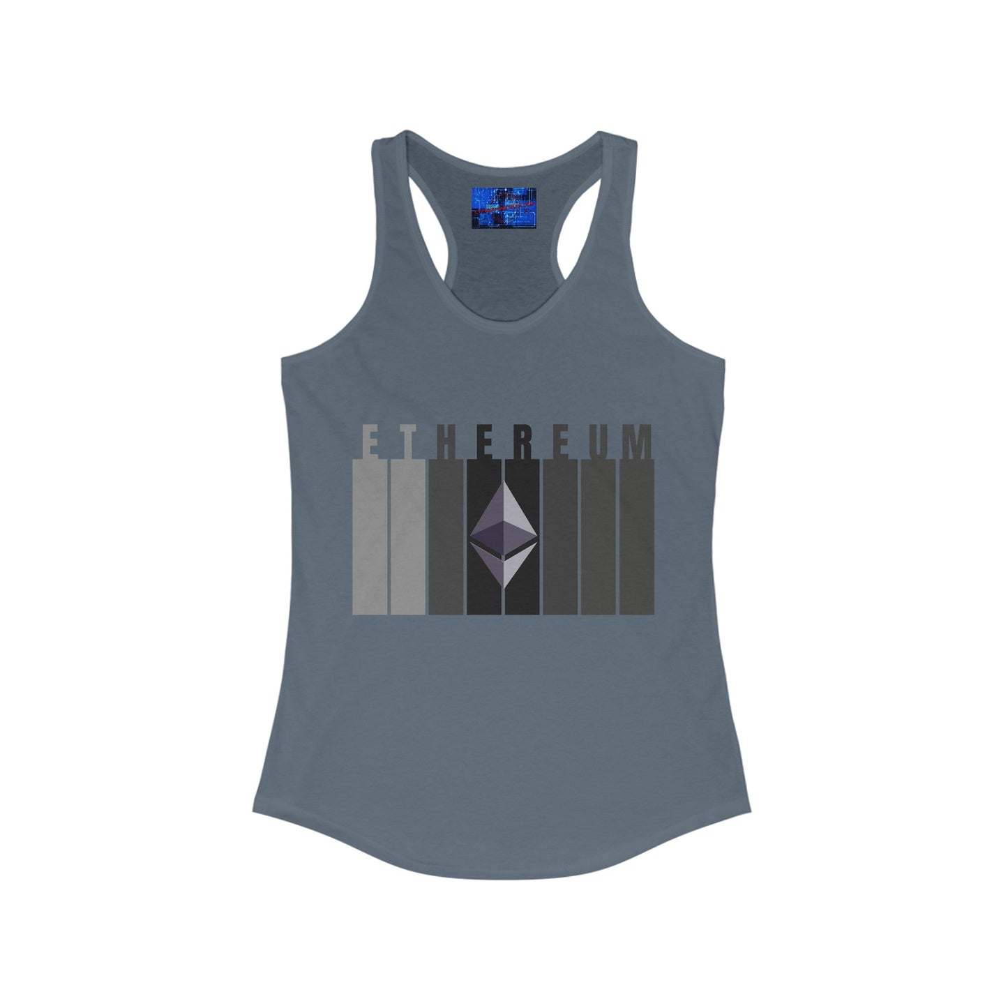 Ethereum (ETH) Women's Racerback Tank Top by cypherpunkgear – cypherpunkgear.com | Cypherpunk Merch
