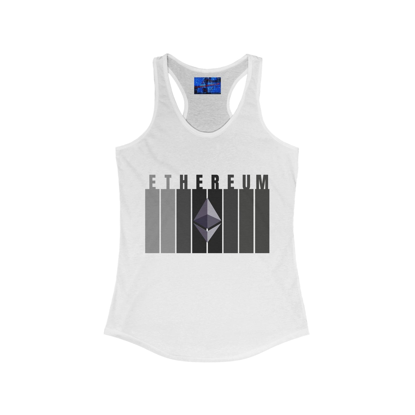 Ethereum (ETH) Women's Racerback Tank Top by cypherpunkgear – cypherpunkgear.com | Cypherpunk Merch