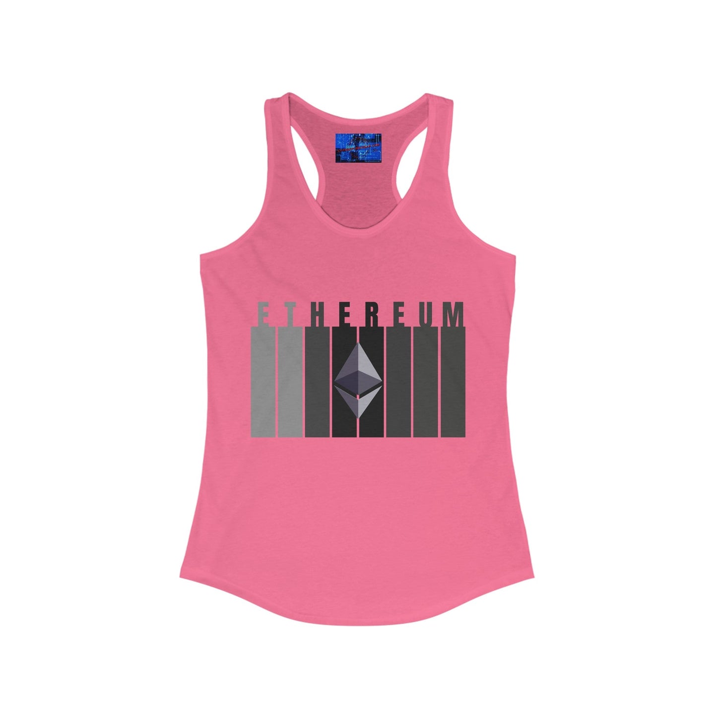 Ethereum (ETH) Women's Racerback Tank Top by cypherpunkgear – cypherpunkgear.com | Cypherpunk Merch