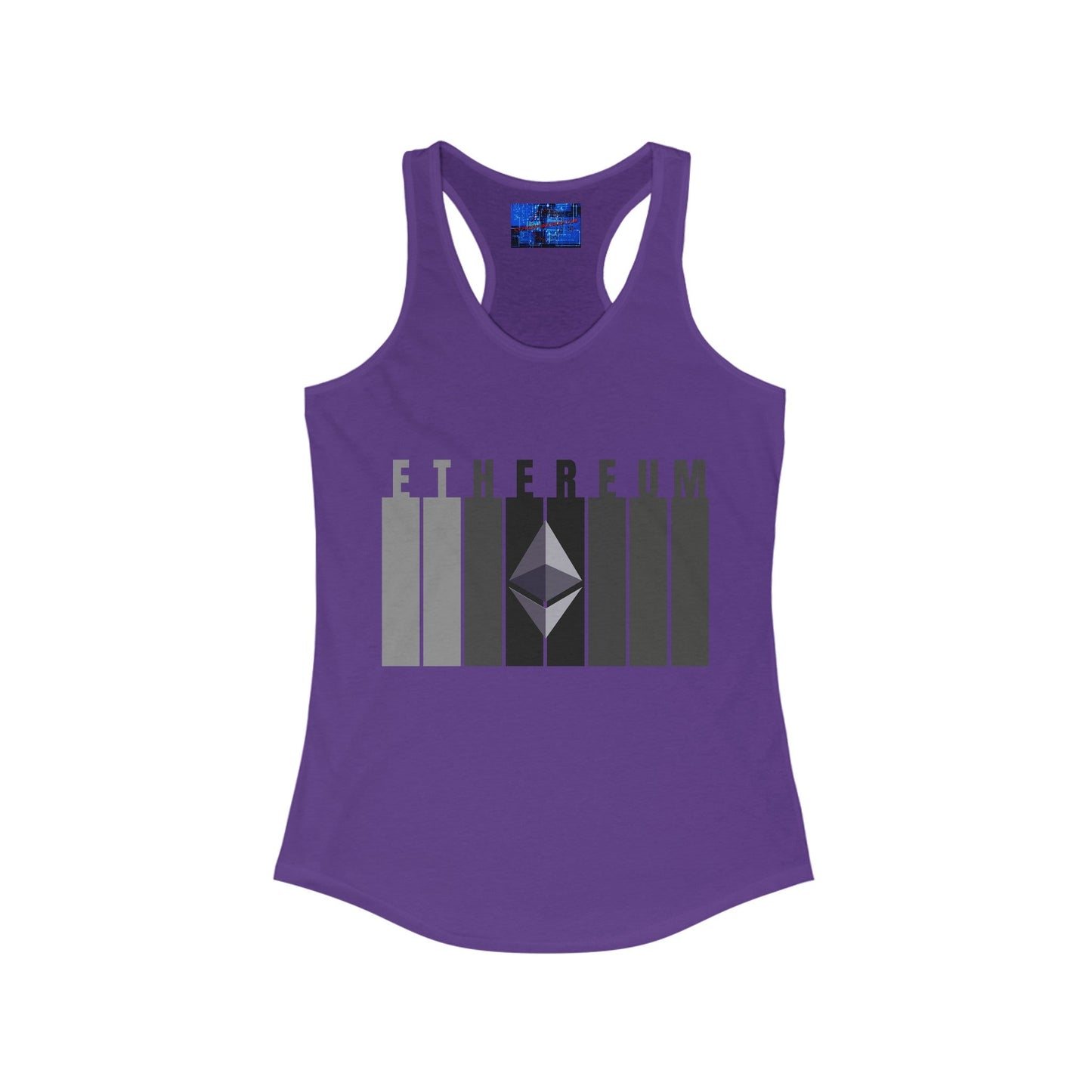 Ethereum (ETH) Women's Racerback Tank Top by cypherpunkgear – cypherpunkgear.com | Cypherpunk Merch