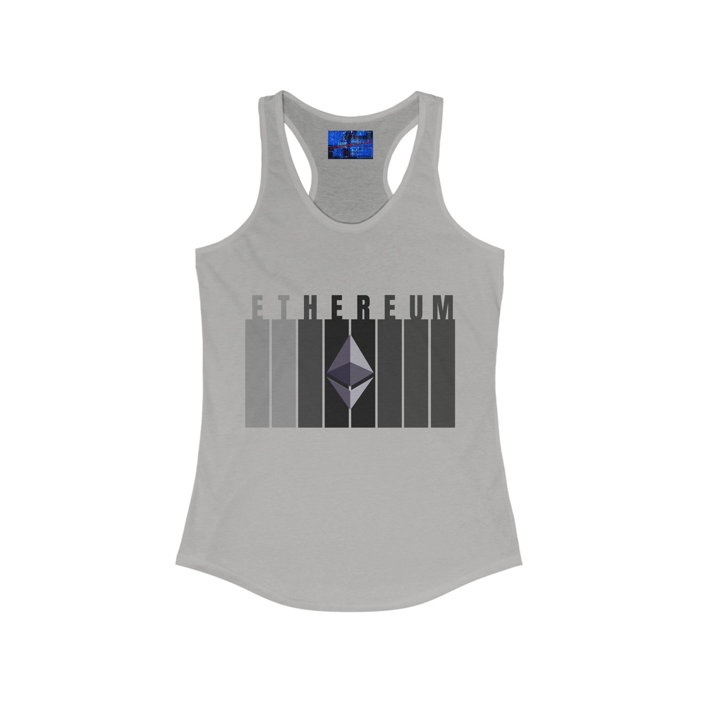 Ethereum (ETH) Women's Racerback Tank Top by cypherpunkgear – cypherpunkgear.com | Cypherpunk Merch
