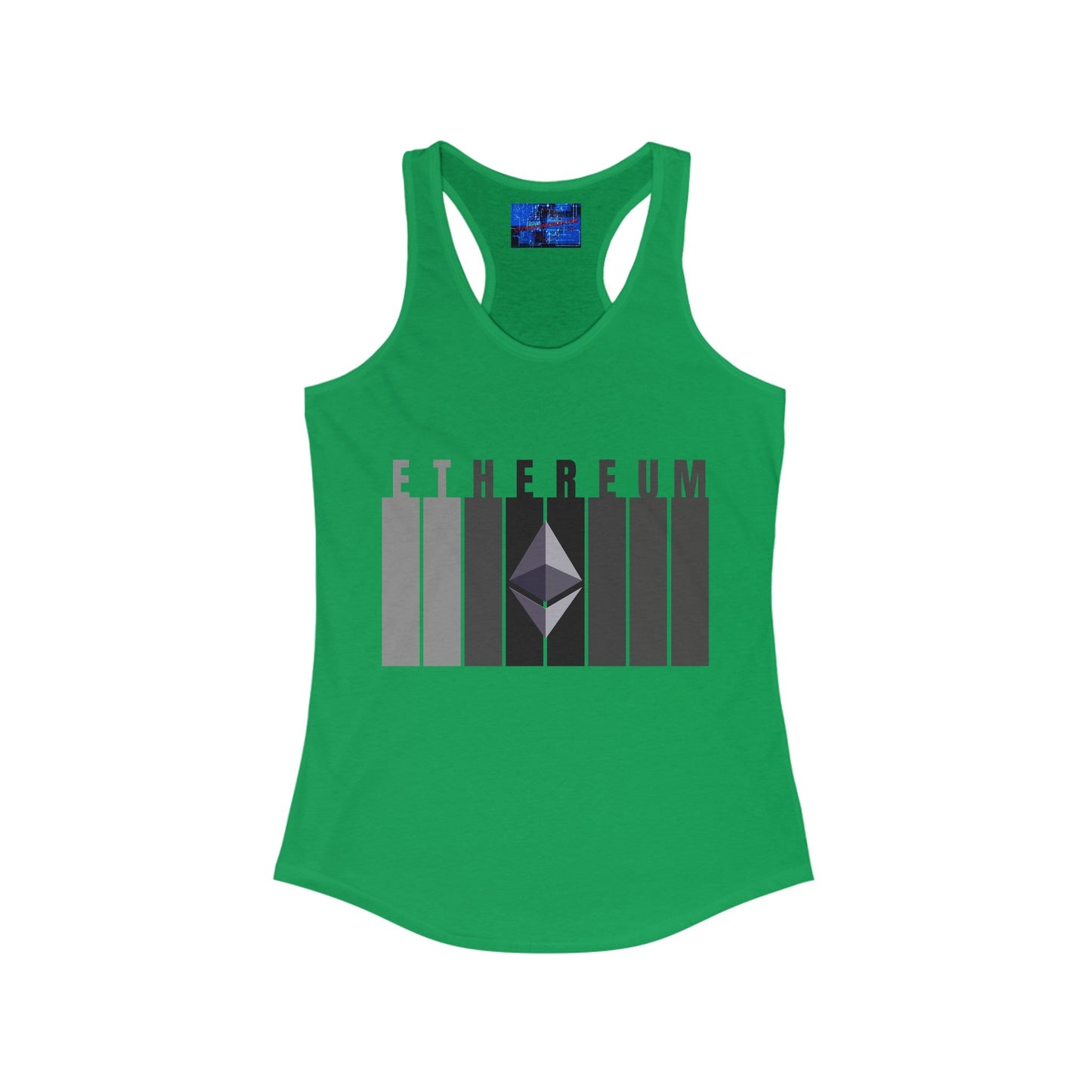 Ethereum (ETH) Women's Racerback Tank Top by cypherpunkgear – cypherpunkgear.com | Cypherpunk Merch