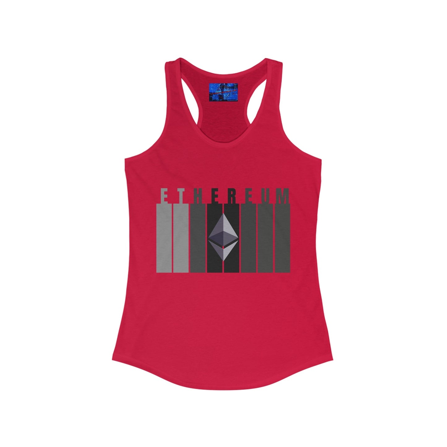 Ethereum (ETH) Women's Racerback Tank Top by cypherpunkgear – cypherpunkgear.com | Cypherpunk Merch