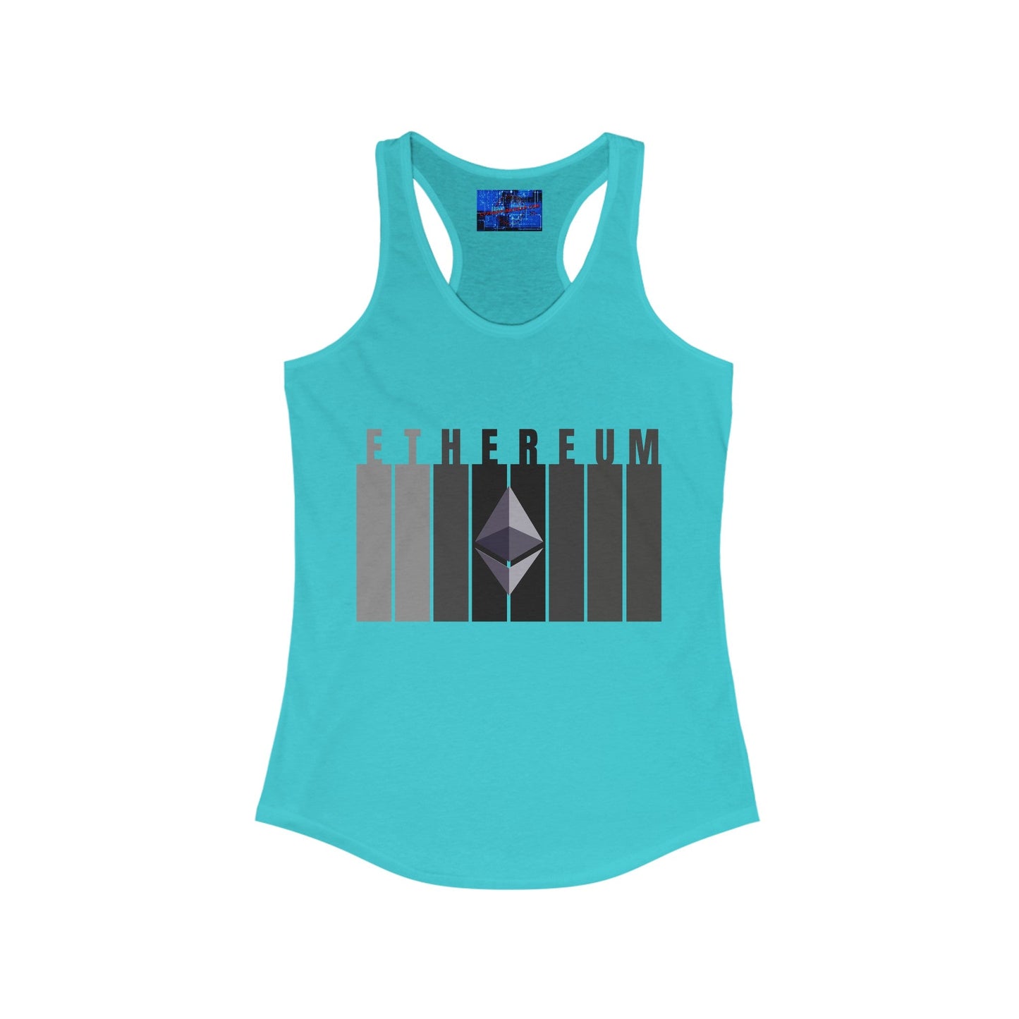 Ethereum (ETH) Women's Racerback Tank Top by cypherpunkgear – cypherpunkgear.com | Cypherpunk Merch