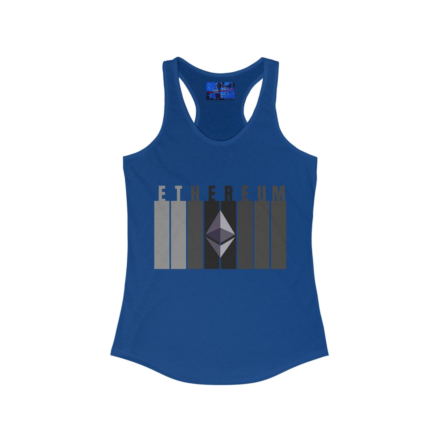 Ethereum (ETH) Women's Racerback Tank Top by cypherpunkgear – cypherpunkgear.com | Cypherpunk Merch