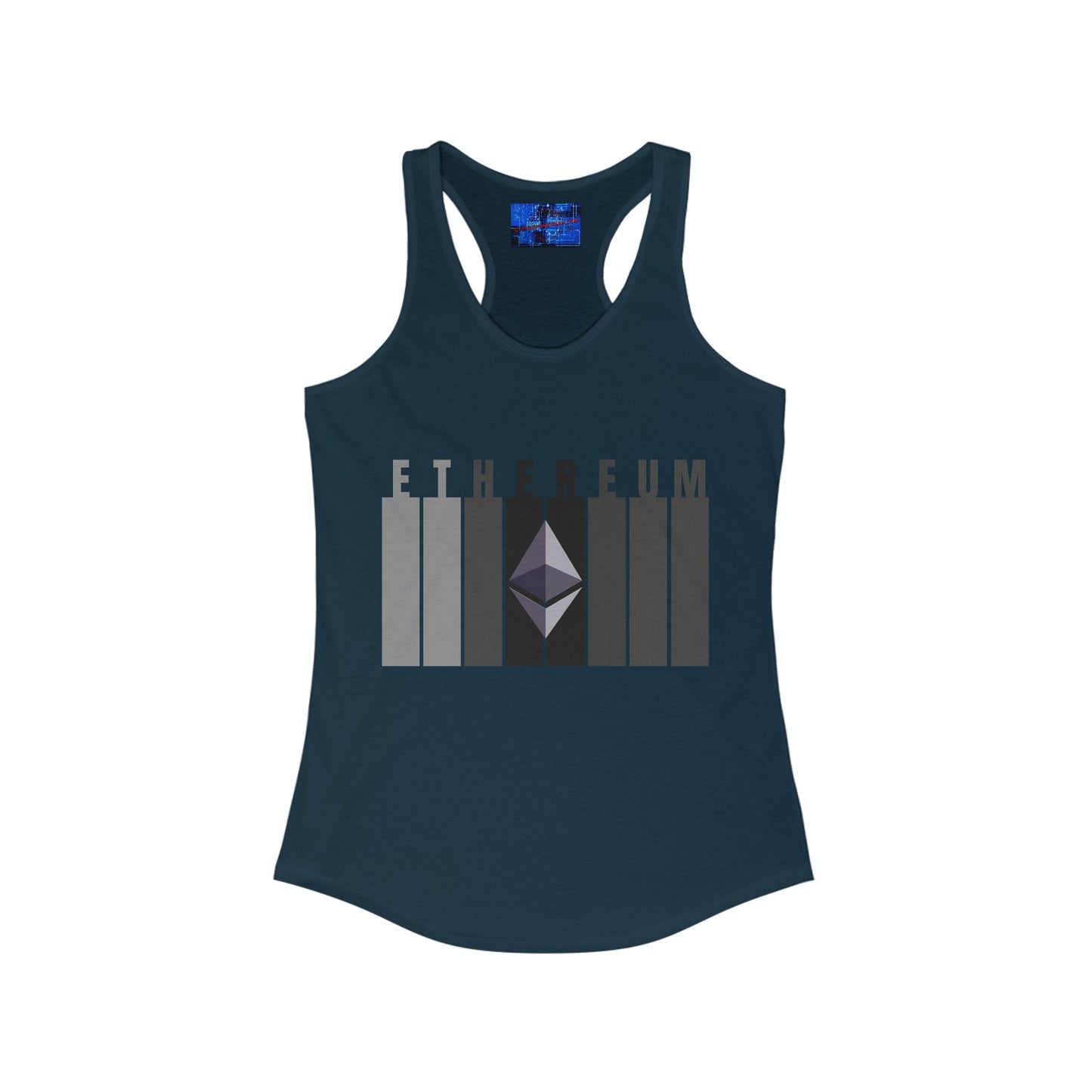Ethereum (ETH) Women's Racerback Tank Top by cypherpunkgear – cypherpunkgear.com | Cypherpunk Merch