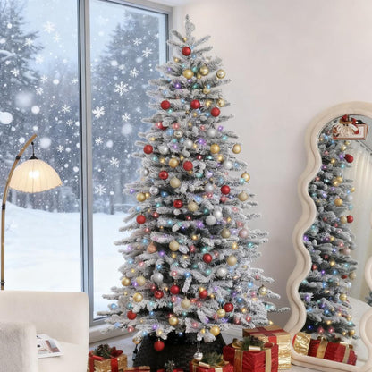 7.5ft Snow Flocked Artificial Christmas Tree