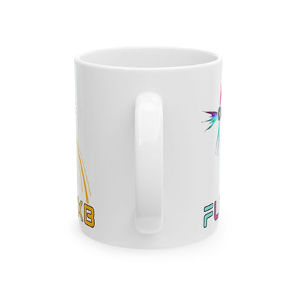 FluxBeam (FLUXB) White Mug by cypherpunkgear – cypherpunkgear.com | Cypherpunk Merch