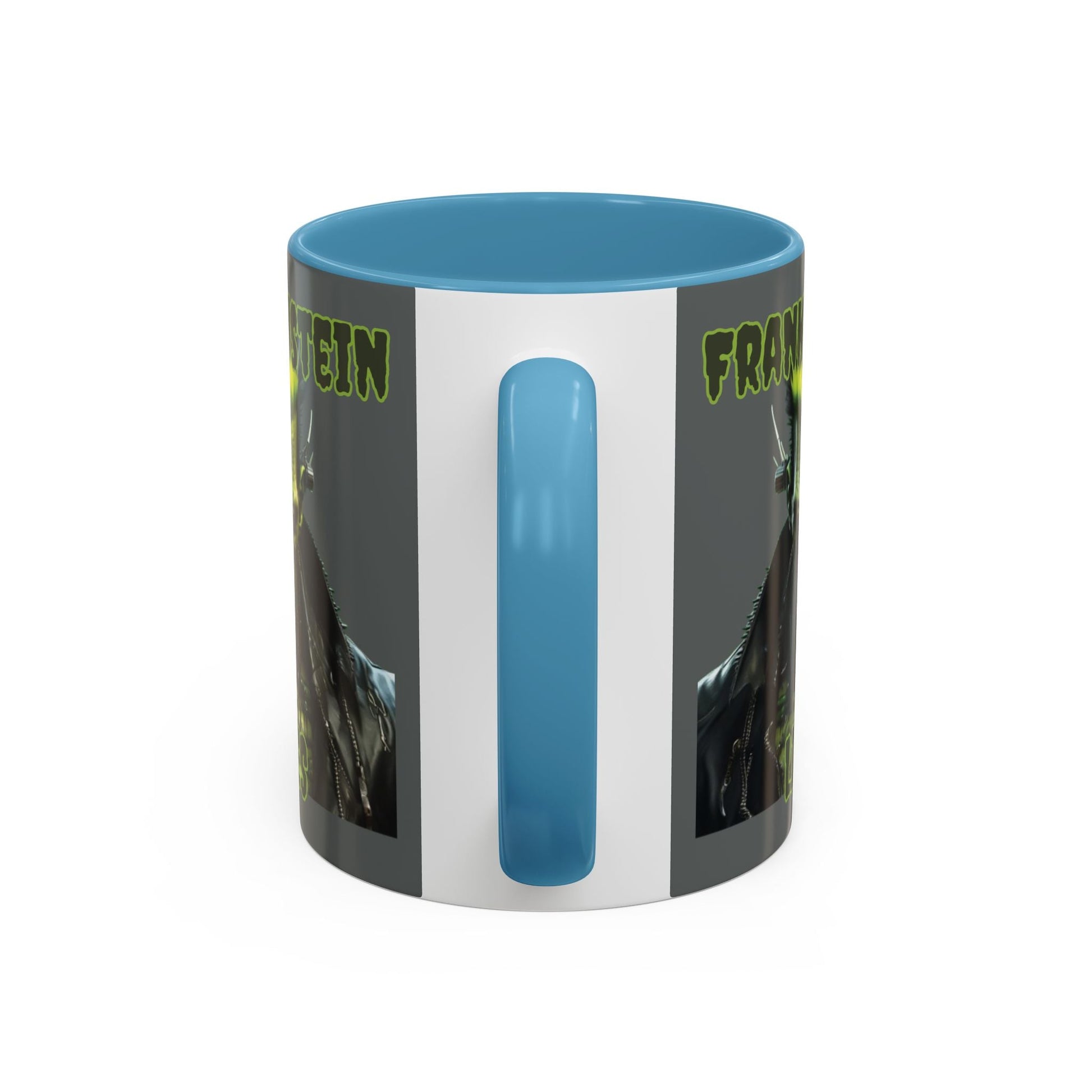 Frankenstein Lives Accent Mug by cypherpunkgear – cypherpunkgear.com | Cypherpunk Merch