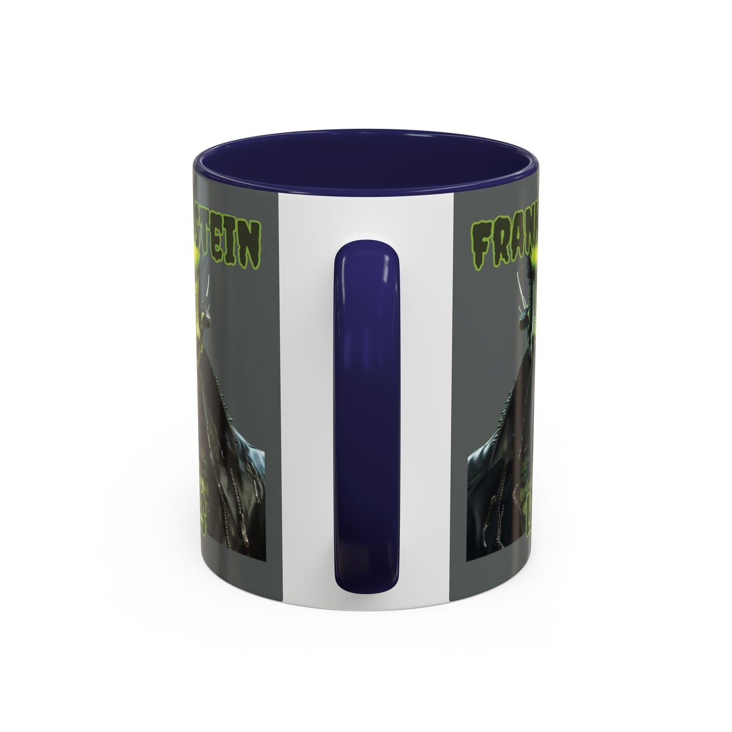 Frankenstein Lives Accent Mug by cypherpunkgear – cypherpunkgear.com | Cypherpunk Merch