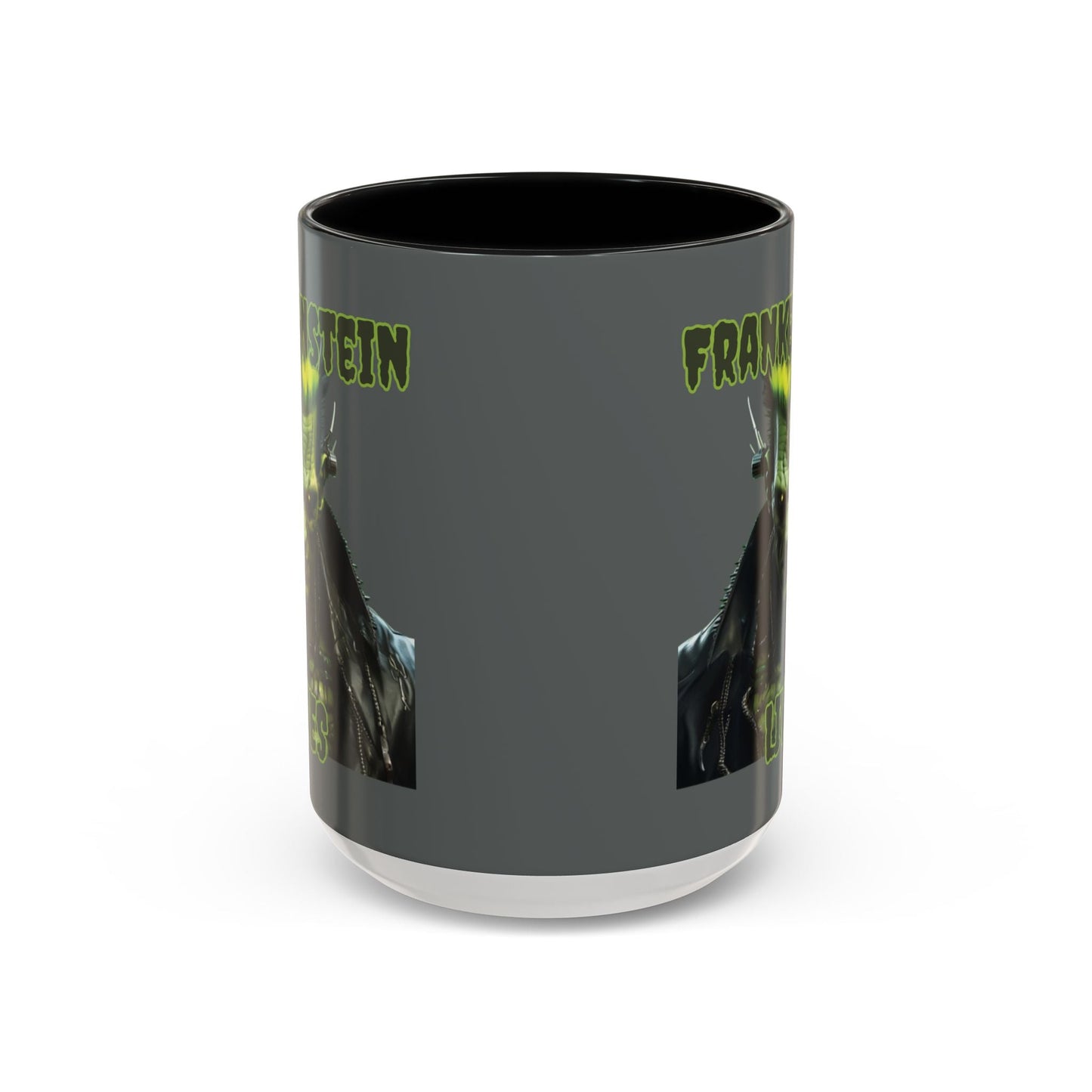 Frankenstein Lives Accent Mug by cypherpunkgear – cypherpunkgear.com | Cypherpunk Merch
