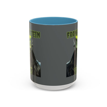 Frankenstein Lives Accent Mug by cypherpunkgear – cypherpunkgear.com | Cypherpunk Merch