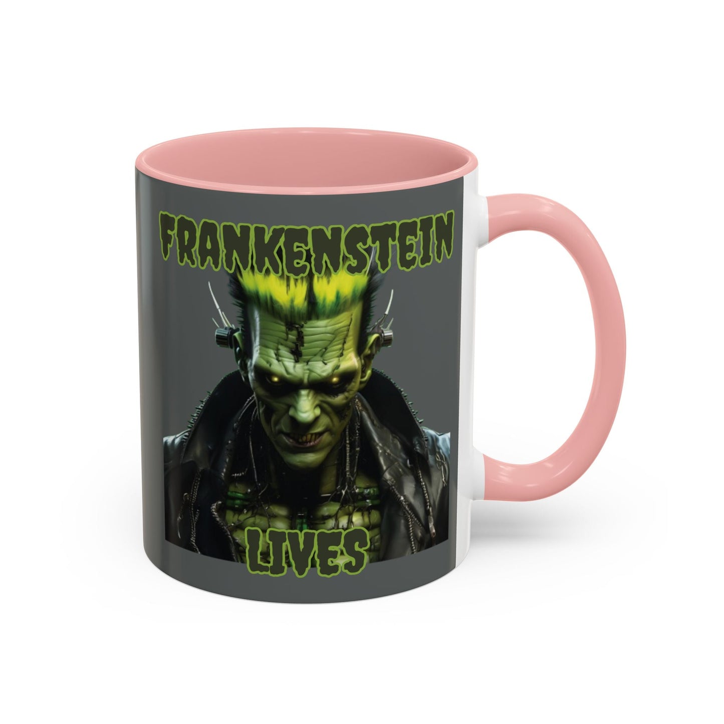 Frankenstein Lives Accent Mug by cypherpunkgear – cypherpunkgear.com | Cypherpunk Merch
