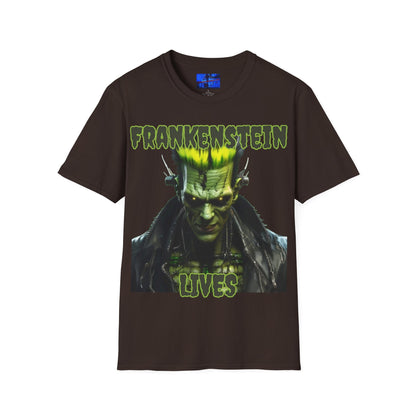 Frankenstein Lives DKcolors Unisex T-Shirt by cypherpunkgear – cypherpunkgear.com | Cypherpunk Merch