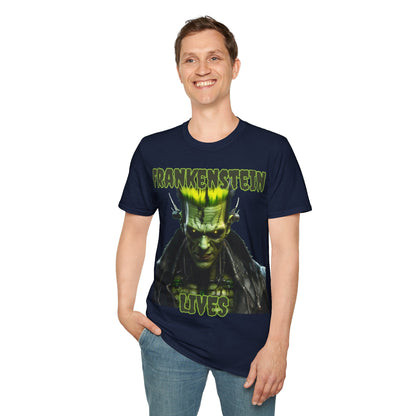 Frankenstein Lives DKcolors Unisex T-Shirt by cypherpunkgear – cypherpunkgear.com | Cypherpunk Merch