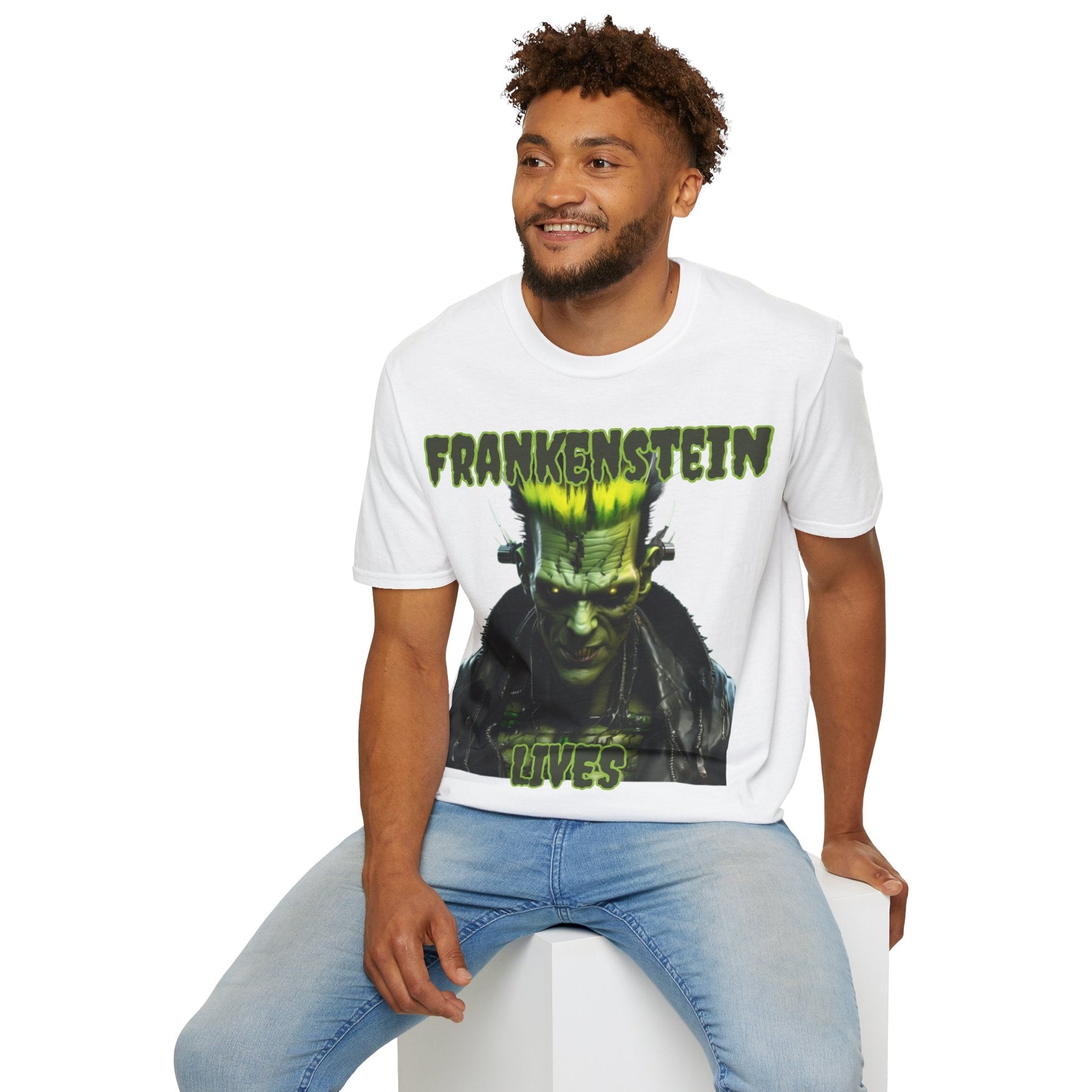 Frankenstein Lives LTcolors Unisex T-Shirt by cypherpunkgear – cypherpunkgear.com | Cypherpunk Merch