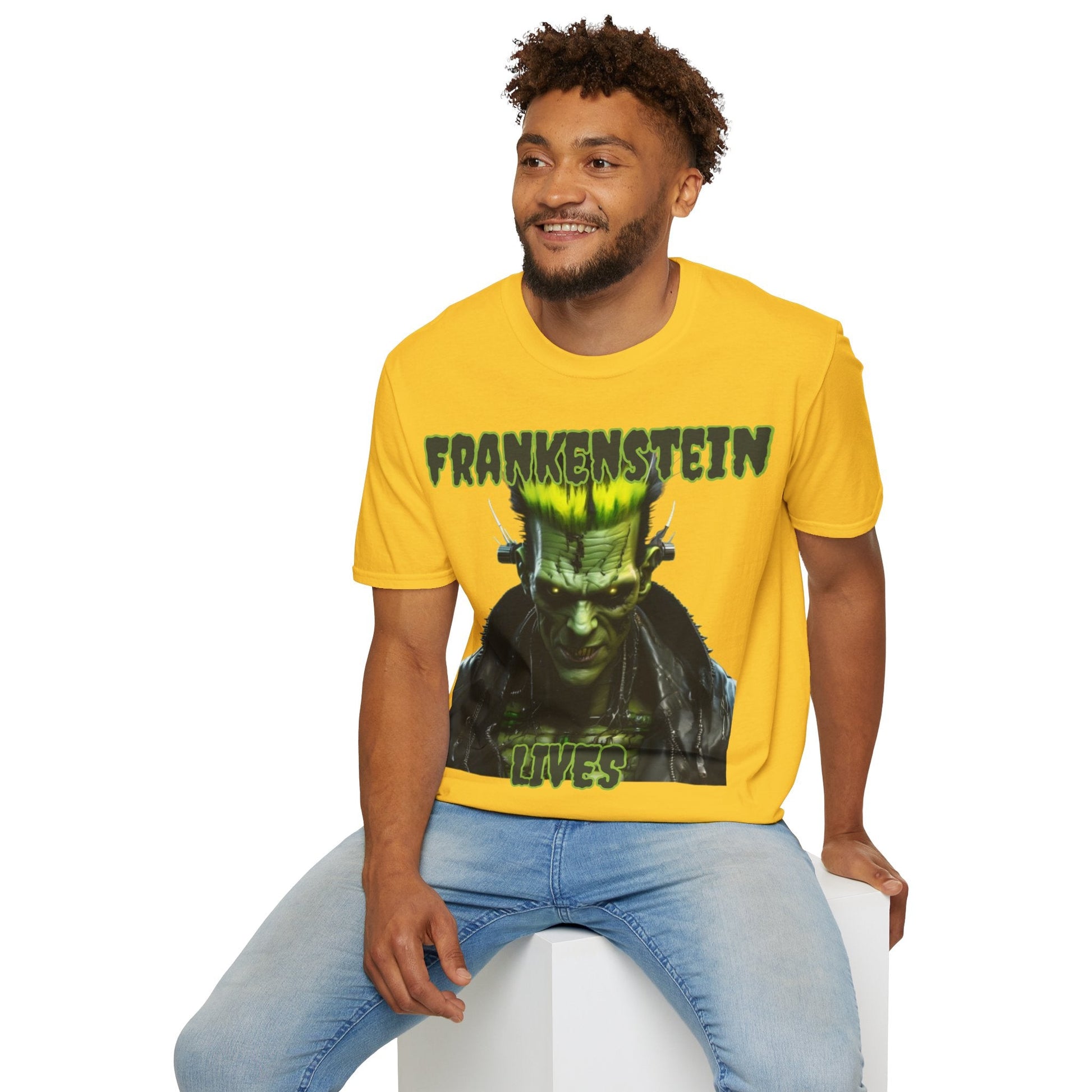 Frankenstein Lives LTcolors Unisex T-Shirt by cypherpunkgear – cypherpunkgear.com | Cypherpunk Merch