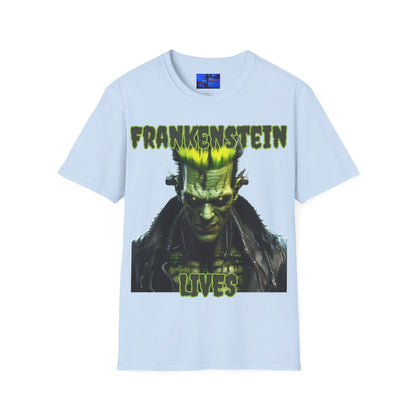 Frankenstein Lives LTcolors Unisex T-Shirt by cypherpunkgear – cypherpunkgear.com | Cypherpunk Merch