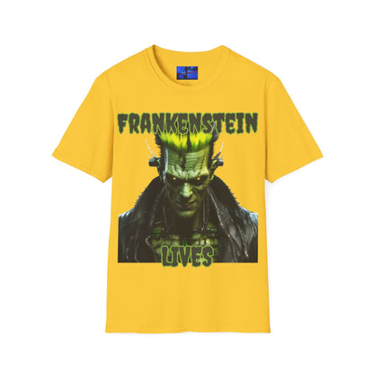 Frankenstein Lives LTcolors Unisex T-Shirt by cypherpunkgear – cypherpunkgear.com | Cypherpunk Merch