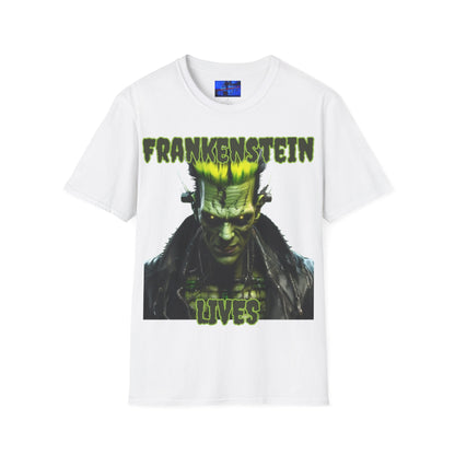 Frankenstein Lives LTcolors Unisex T-Shirt by cypherpunkgear – cypherpunkgear.com | Cypherpunk Merch