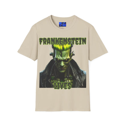 Frankenstein Lives LTcolors Unisex T-Shirt by cypherpunkgear – cypherpunkgear.com | Cypherpunk Merch