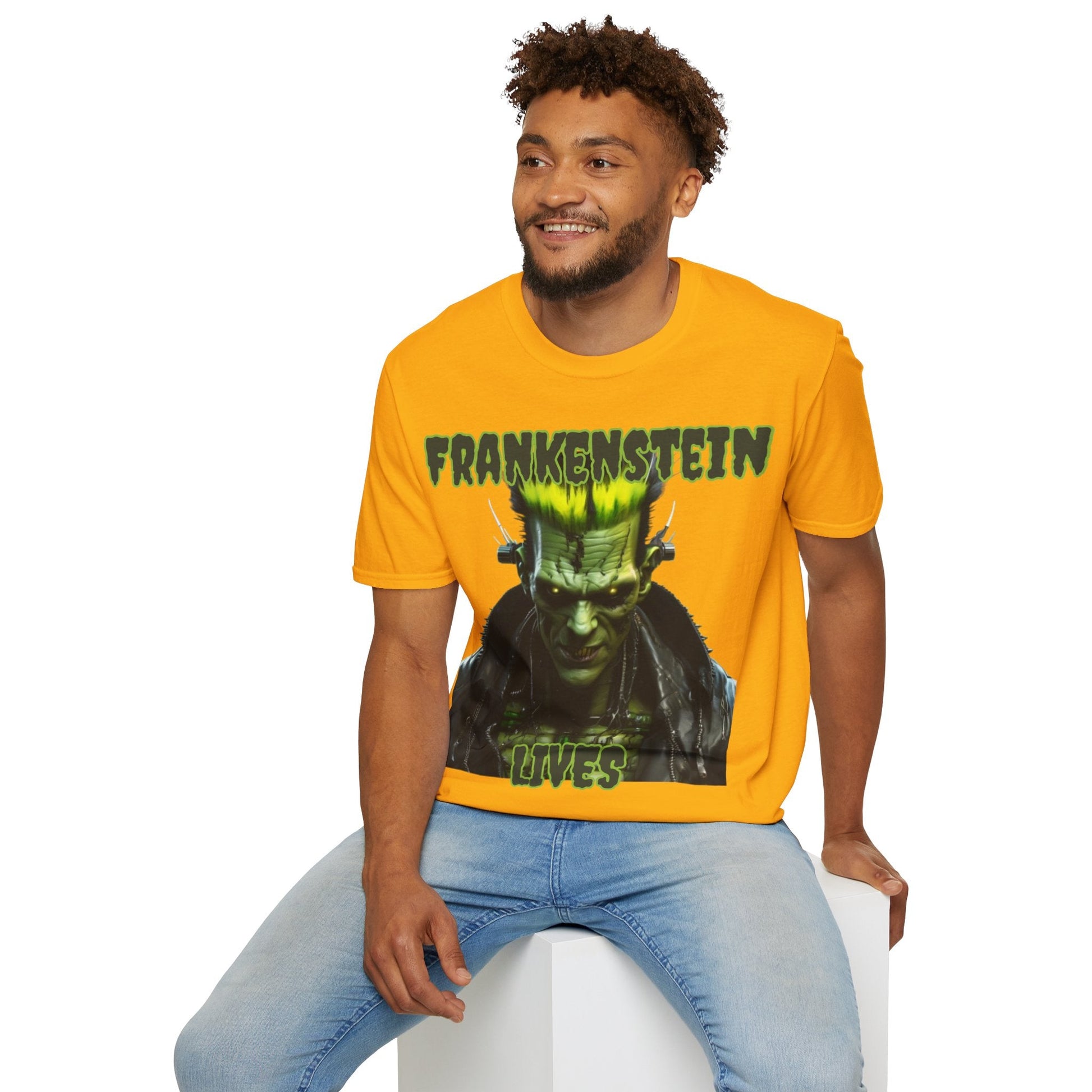 Frankenstein Lives LTcolors Unisex T-Shirt by cypherpunkgear – cypherpunkgear.com | Cypherpunk Merch