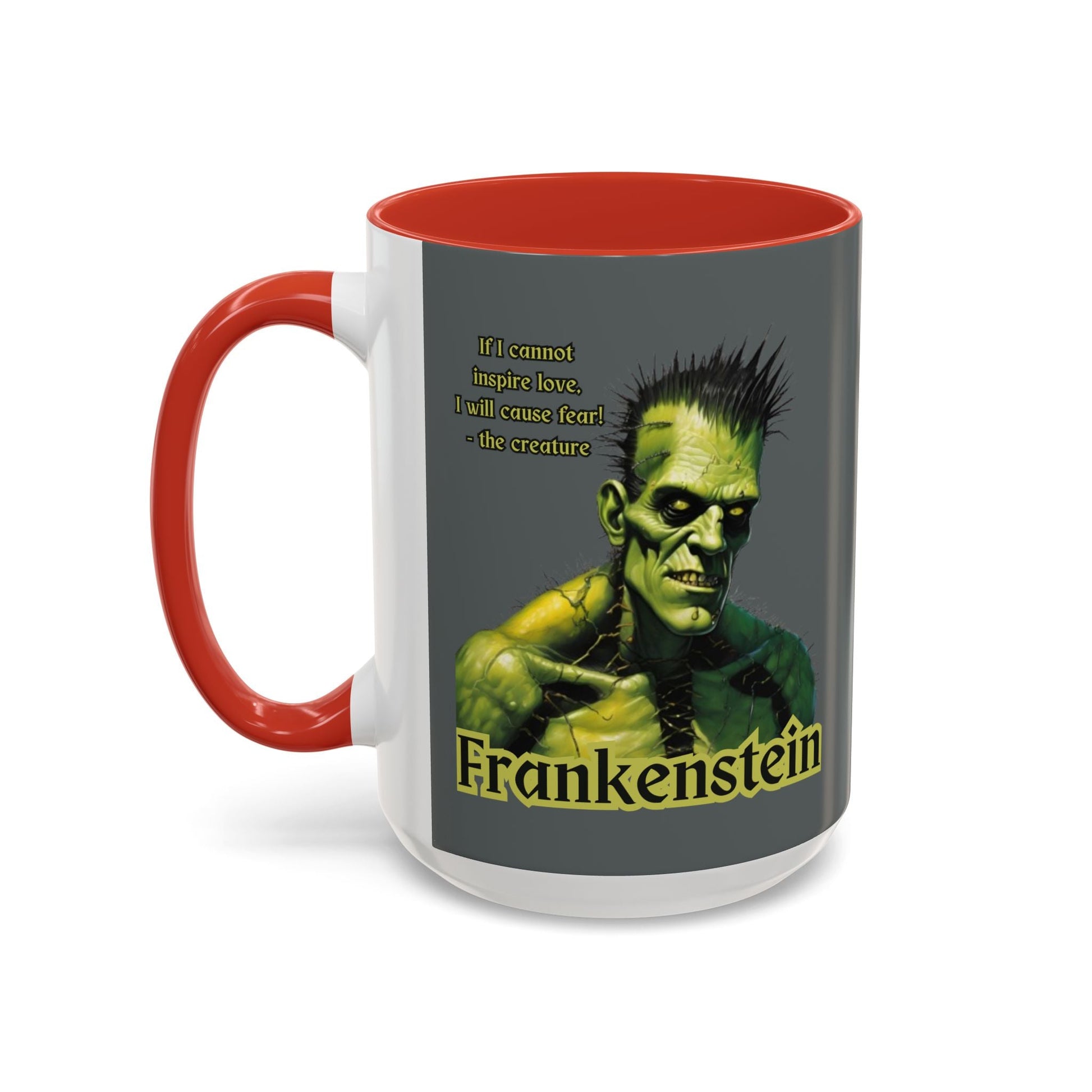 Frankenstein's Creature Accent Mug by cypherpunkgear – cypherpunkgear.com | Cypherpunk Merch
