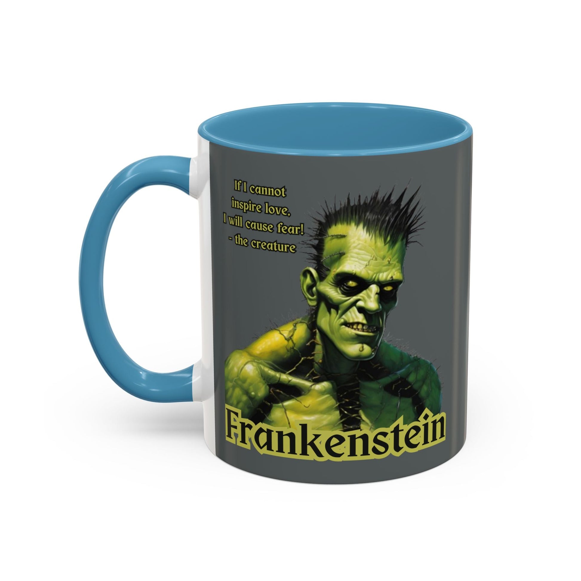 Frankenstein's Creature Accent Mug by cypherpunkgear – cypherpunkgear.com | Cypherpunk Merch