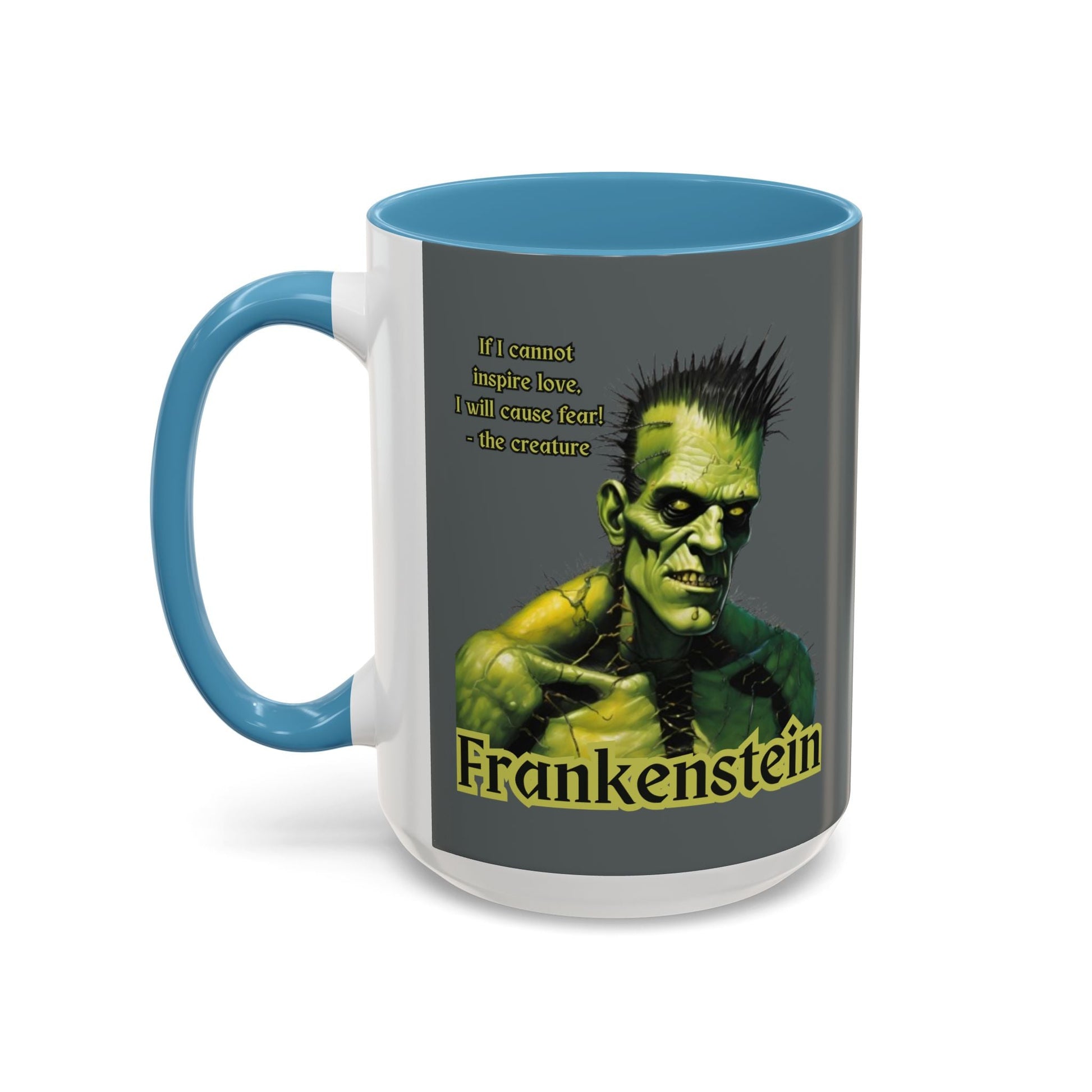 Frankenstein's Creature Accent Mug by cypherpunkgear – cypherpunkgear.com | Cypherpunk Merch
