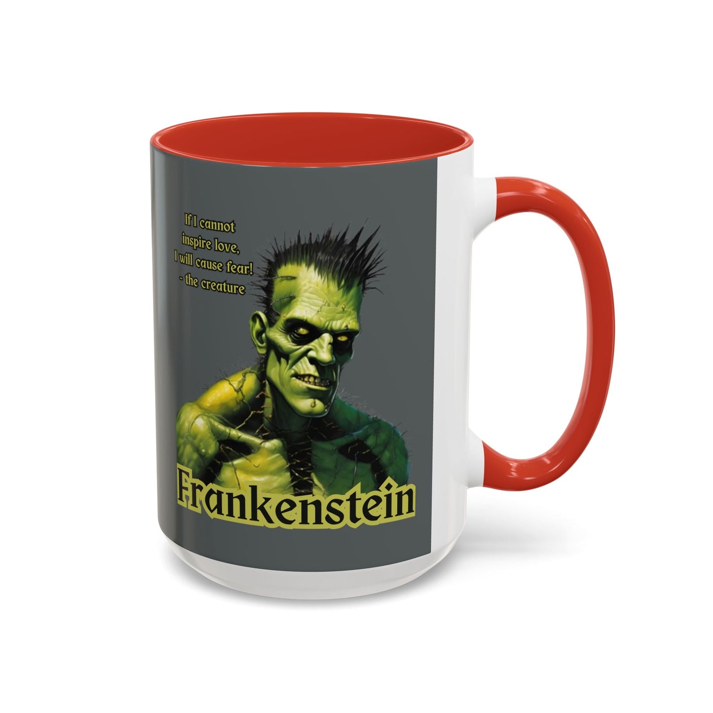 Frankenstein's Creature Accent Mug by cypherpunkgear – cypherpunkgear.com | Cypherpunk Merch