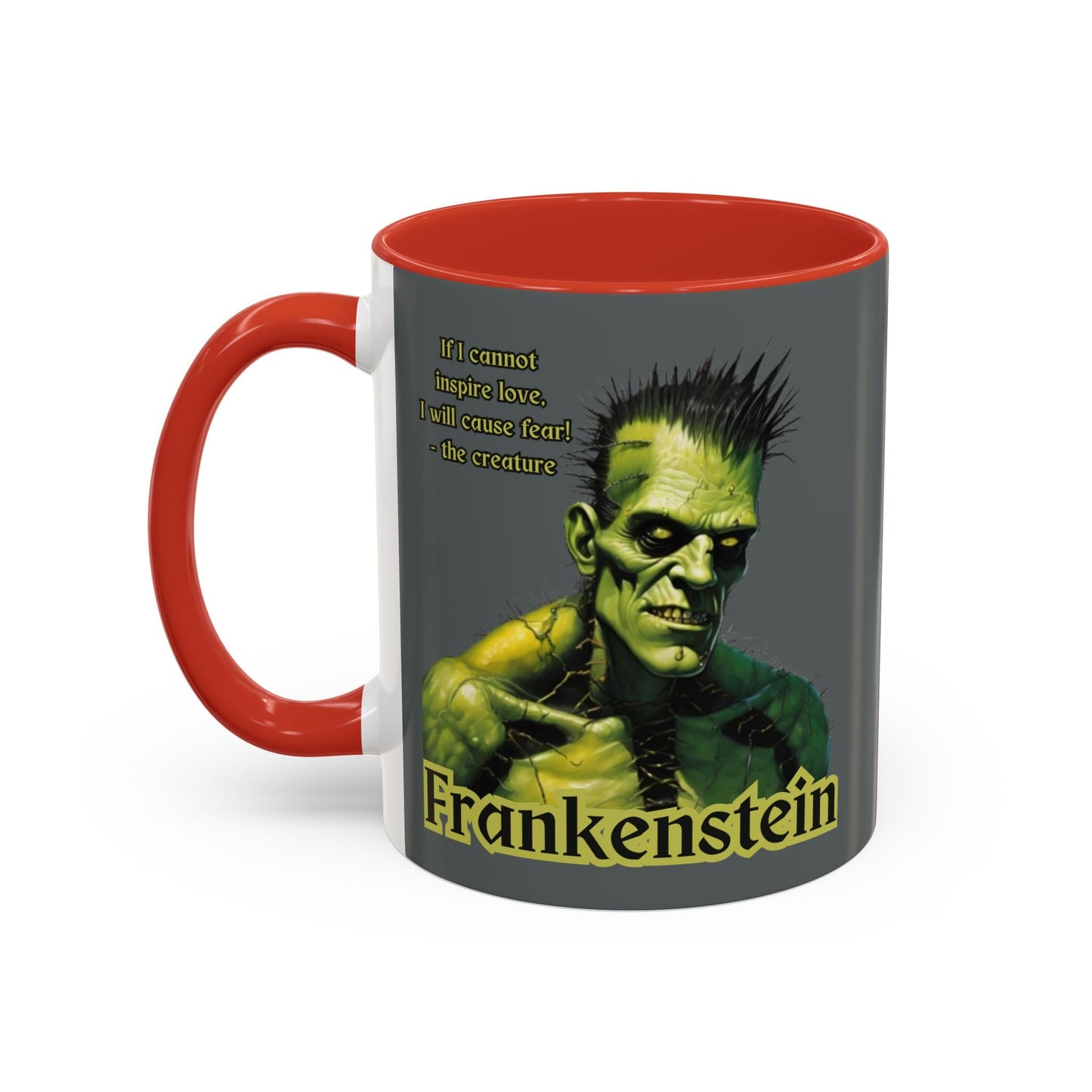 Frankenstein's Creature Accent Mug by cypherpunkgear – cypherpunkgear.com | Cypherpunk Merch