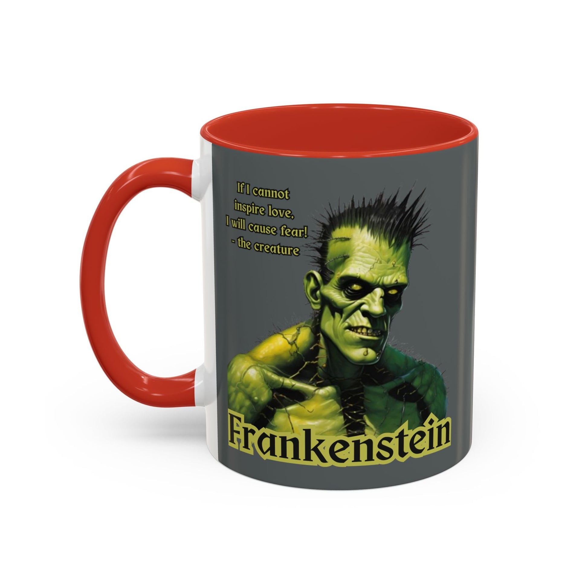 Frankenstein's Creature Accent Mug by cypherpunkgear – cypherpunkgear.com | Cypherpunk Merch