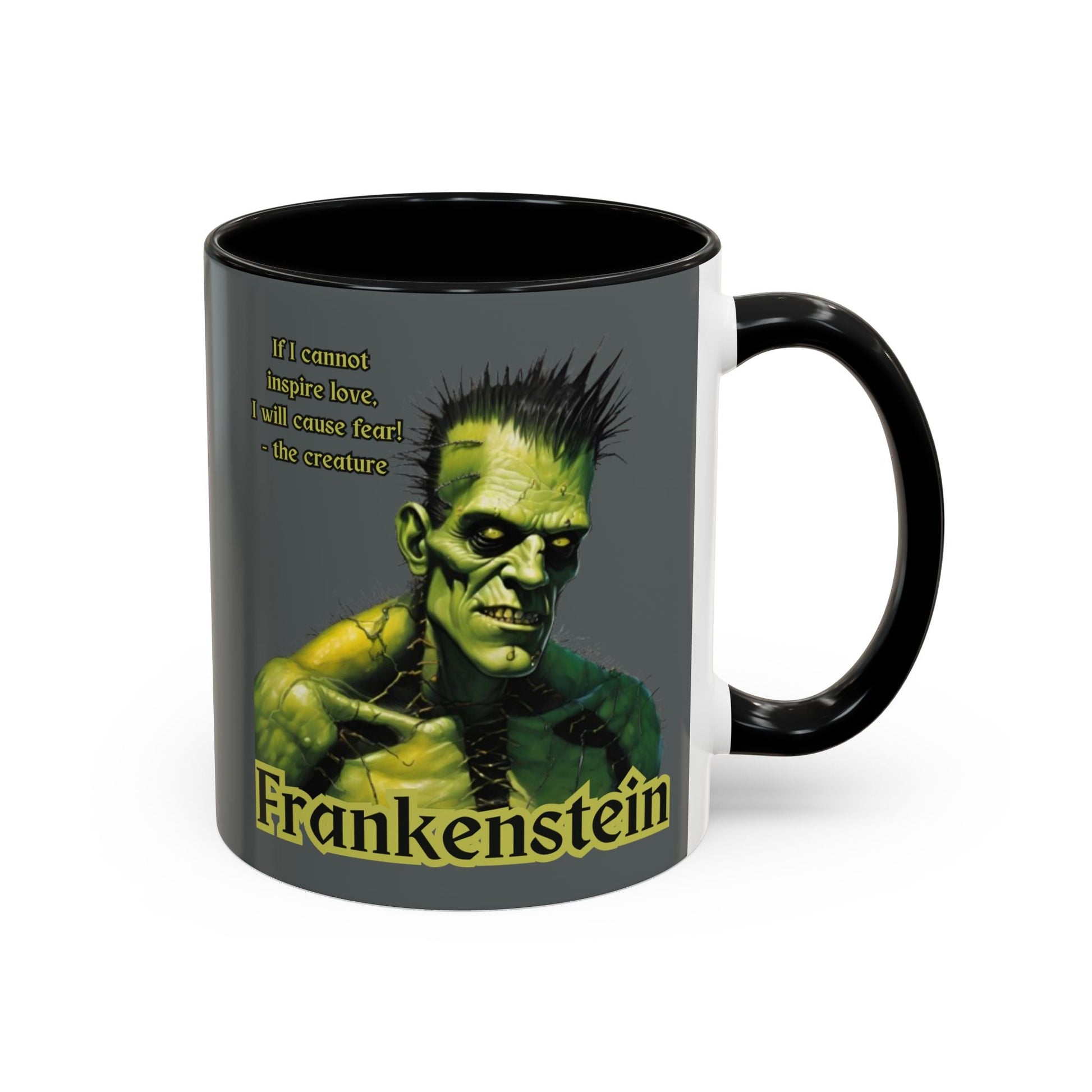 Frankenstein's Creature Accent Mug by cypherpunkgear – cypherpunkgear.com | Cypherpunk Merch