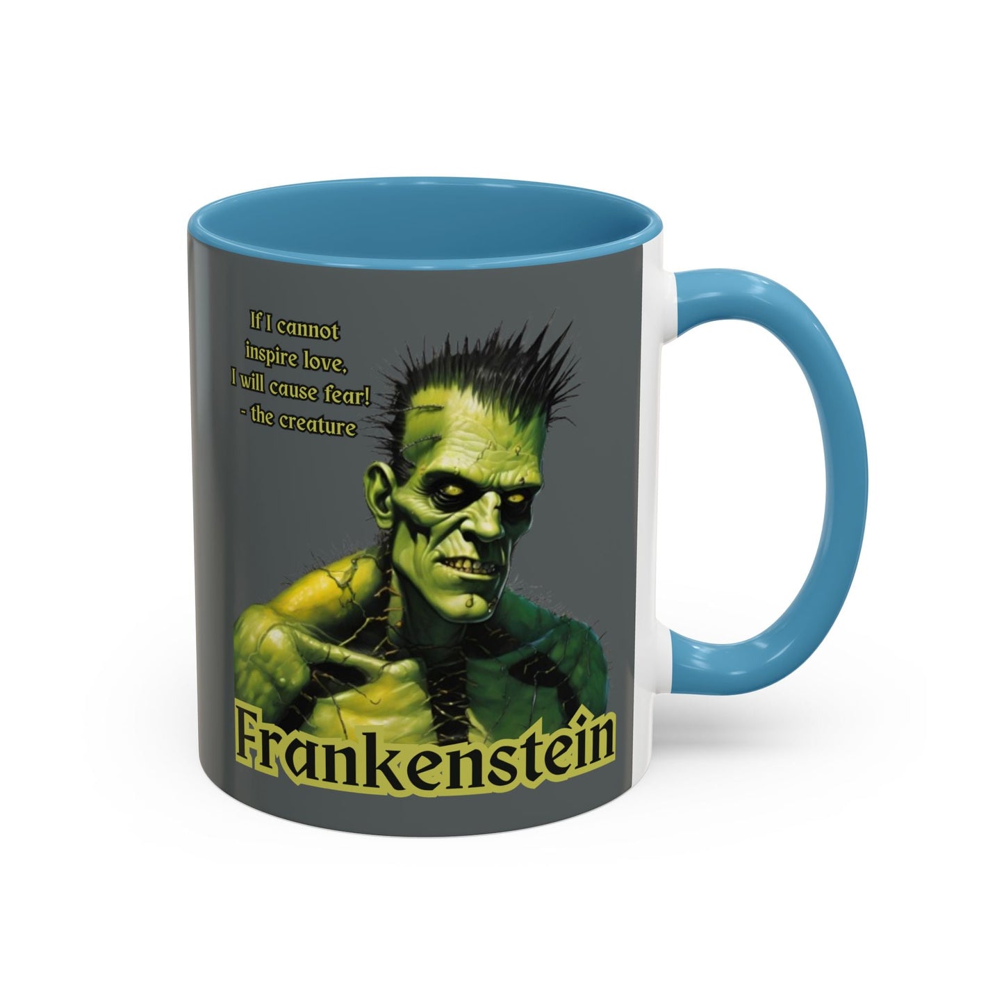 Frankenstein's Creature Accent Mug by cypherpunkgear – cypherpunkgear.com | Cypherpunk Merch