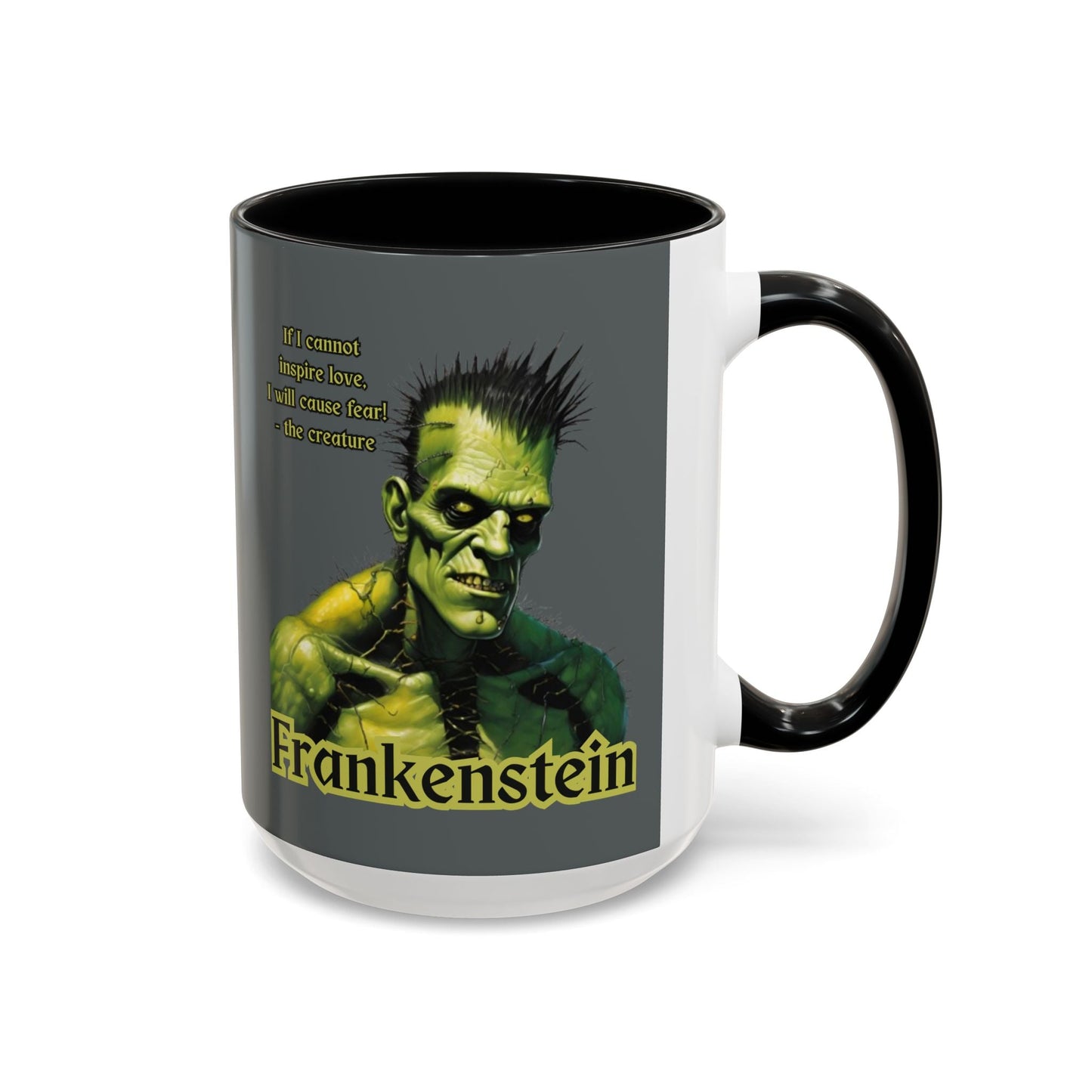 Frankenstein's Creature Accent Mug by cypherpunkgear – cypherpunkgear.com | Cypherpunk Merch