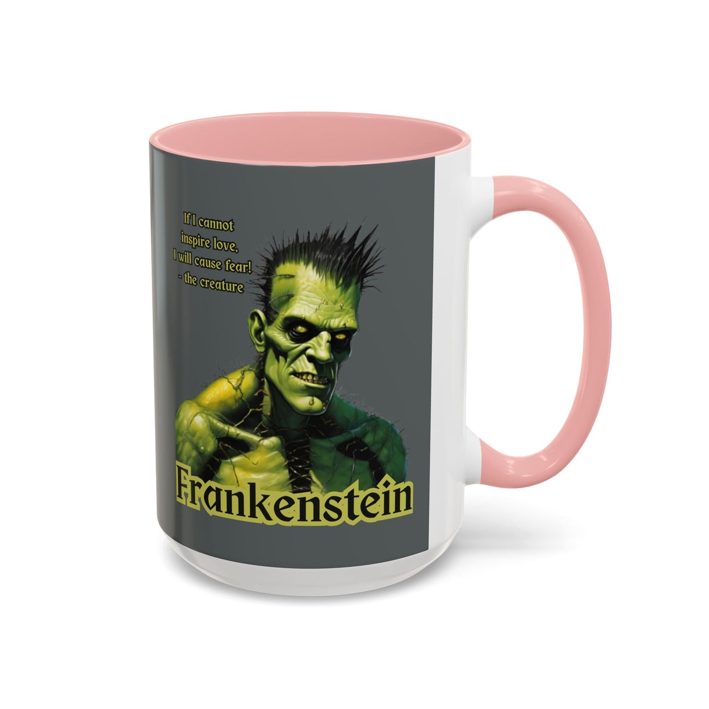 Frankenstein's Creature Accent Mug by cypherpunkgear – cypherpunkgear.com | Cypherpunk Merch
