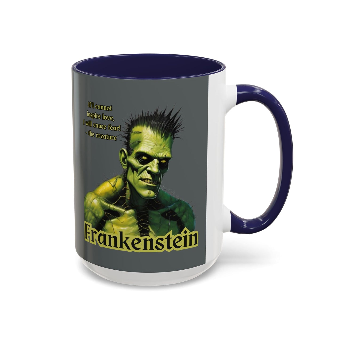Frankenstein's Creature Accent Mug by cypherpunkgear – cypherpunkgear.com | Cypherpunk Merch