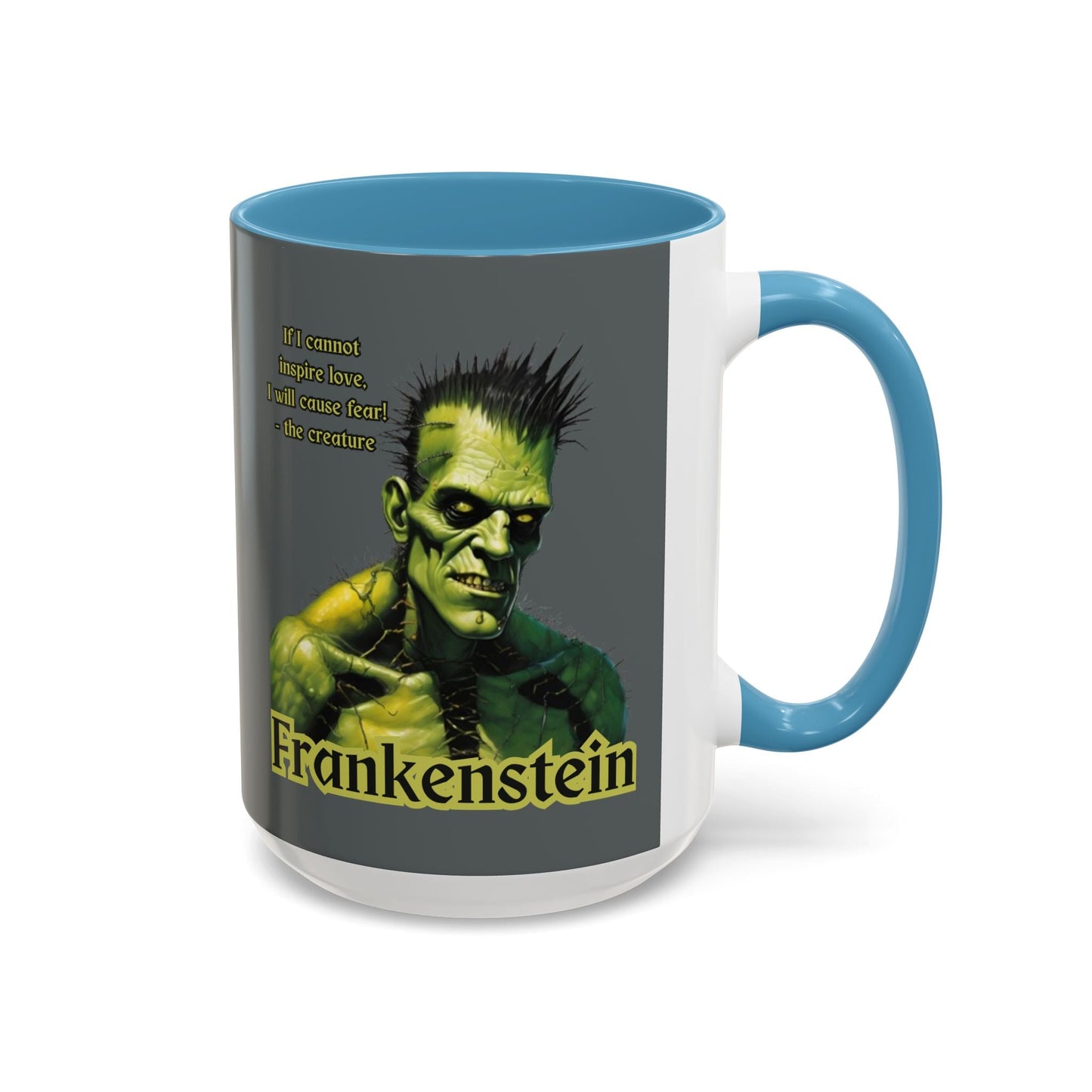 Frankenstein's Creature Accent Mug by cypherpunkgear – cypherpunkgear.com | Cypherpunk Merch