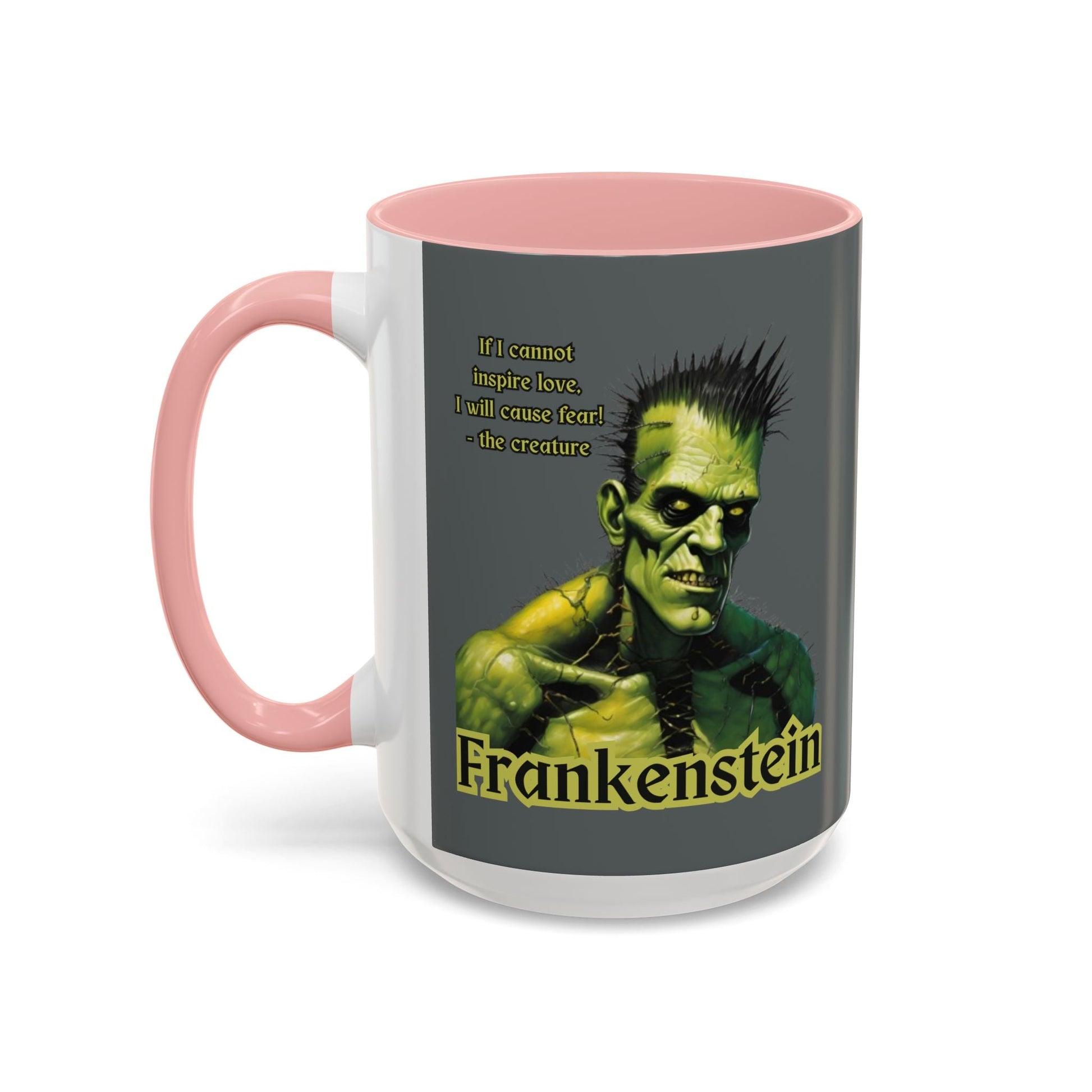 Frankenstein's Creature Accent Mug by cypherpunkgear – cypherpunkgear.com | Cypherpunk Merch
