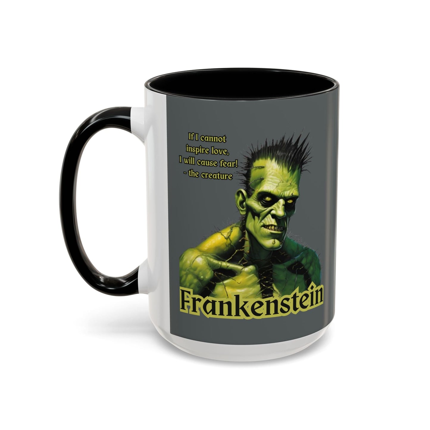Frankenstein's Creature Accent Mug by cypherpunkgear – cypherpunkgear.com | Cypherpunk Merch