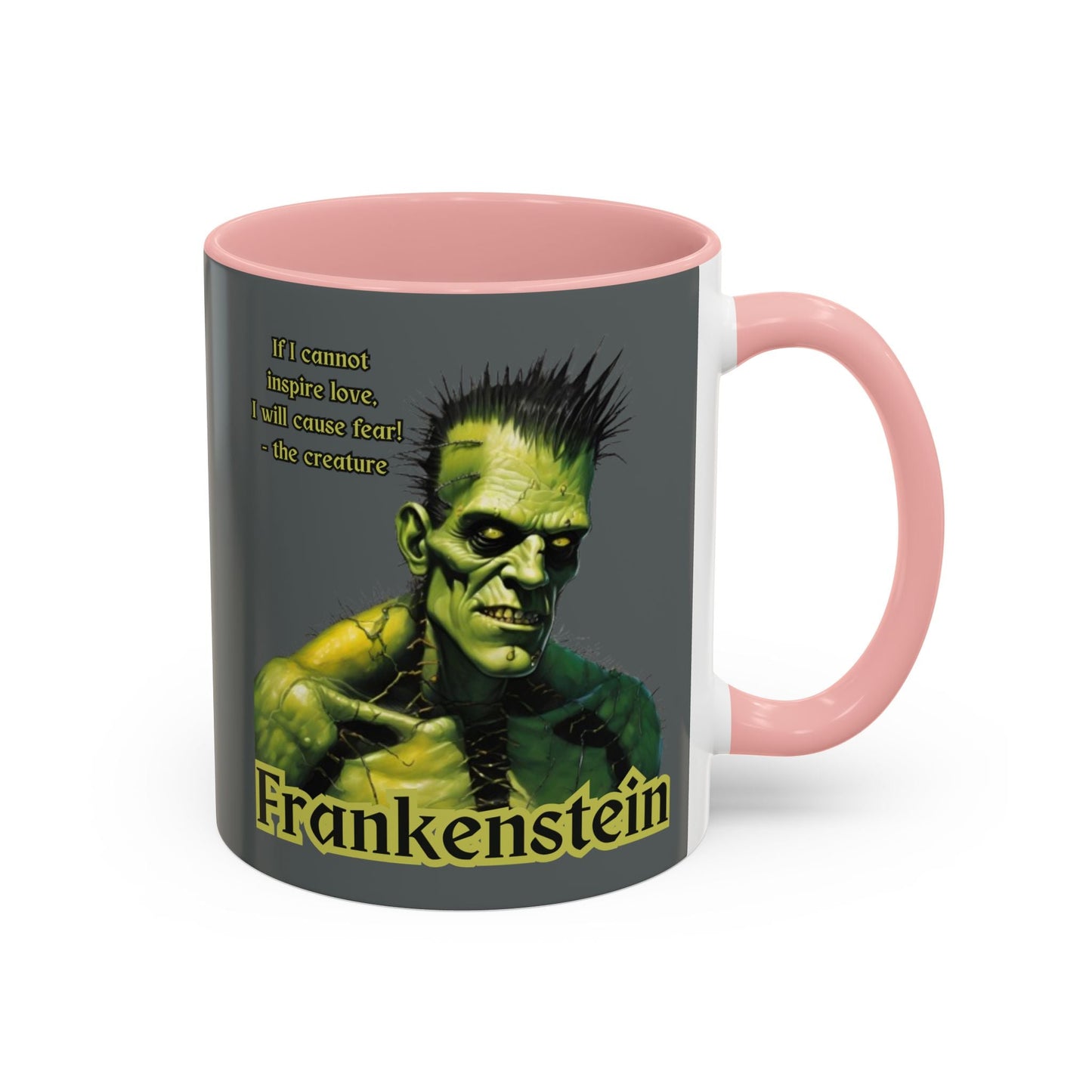 Frankenstein's Creature Accent Mug by cypherpunkgear – cypherpunkgear.com | Cypherpunk Merch