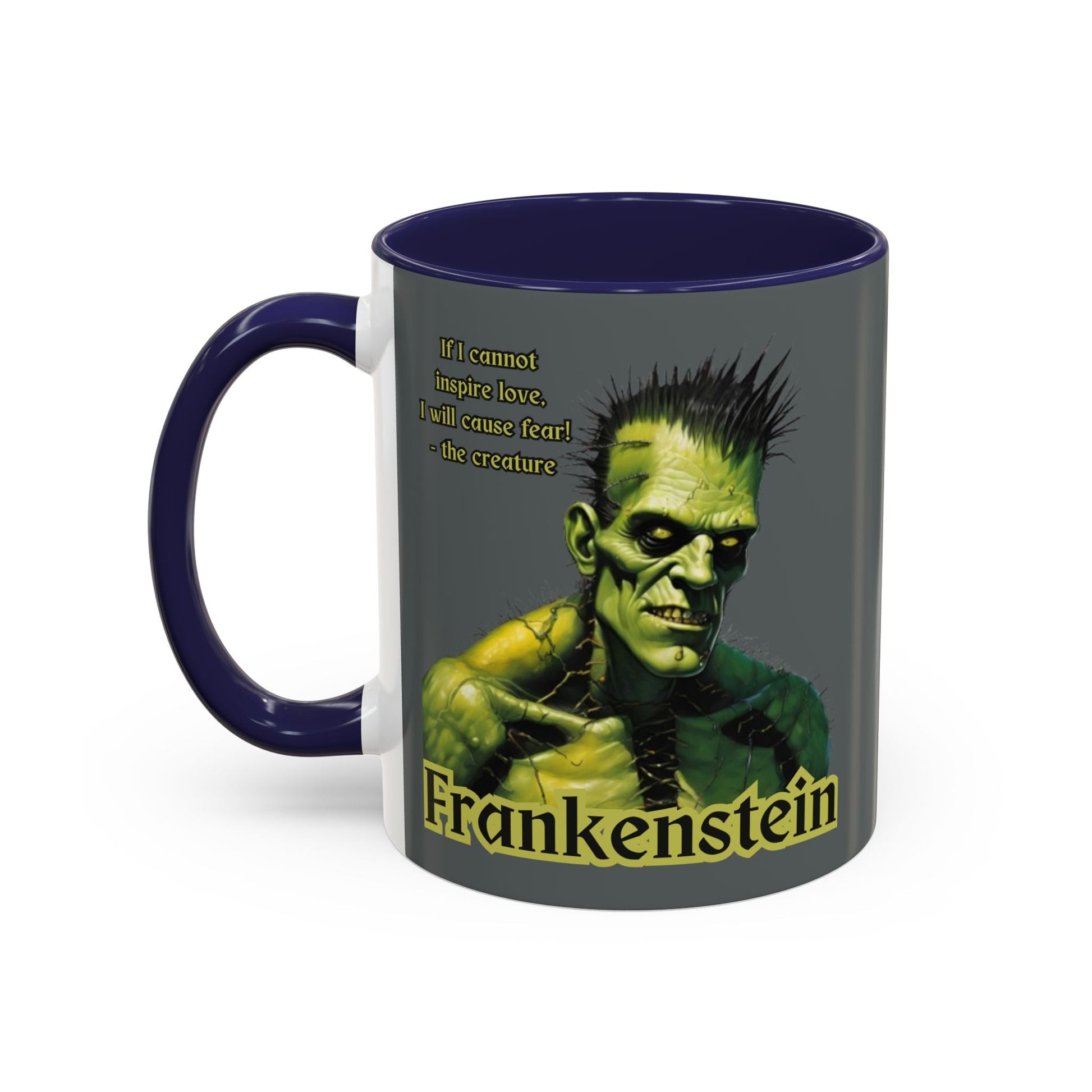 Frankenstein's Creature Accent Mug by cypherpunkgear – cypherpunkgear.com | Cypherpunk Merch