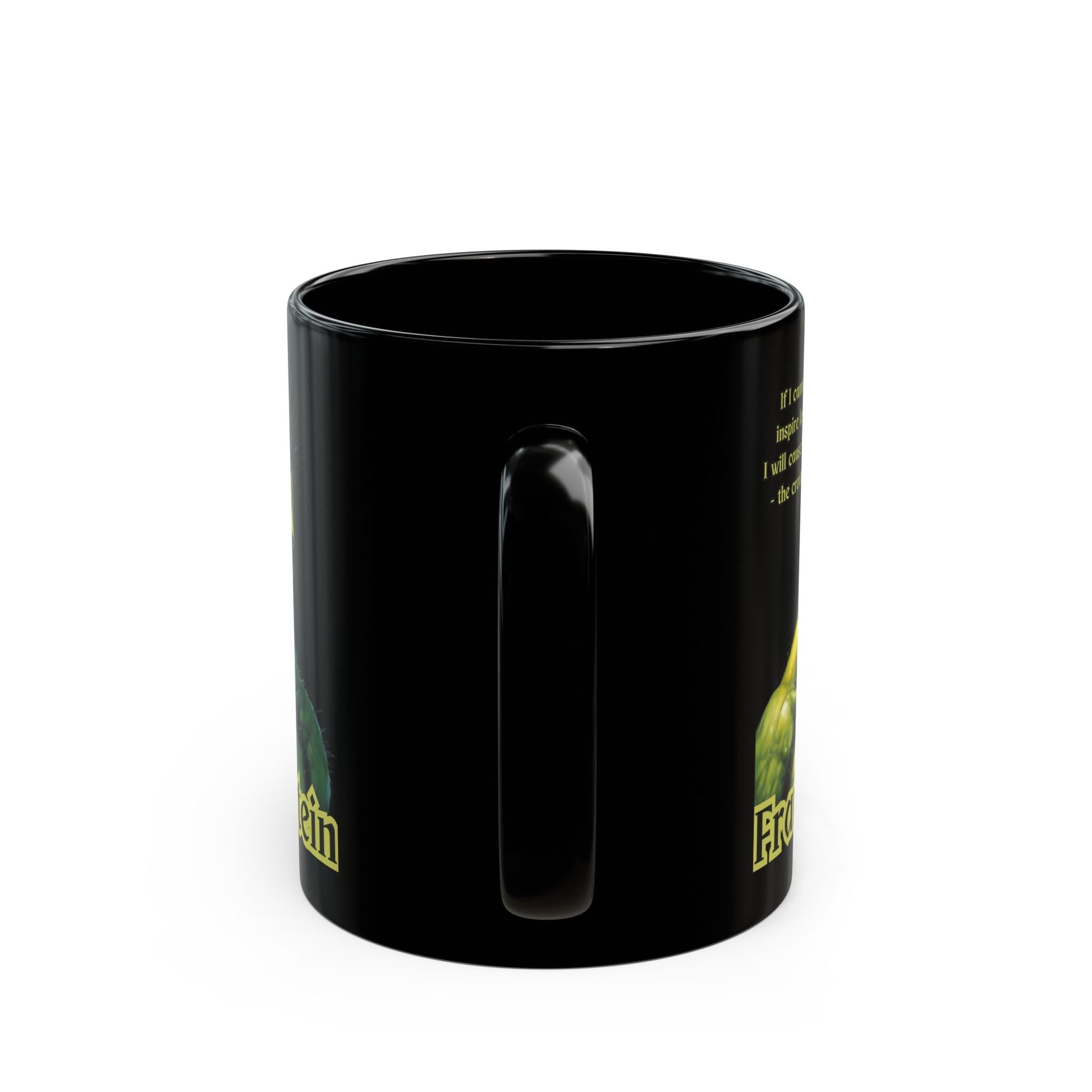 Frankenstein's Creature Black Mug by cypherpunkgear – cypherpunkgear.com | Cypherpunk Merch