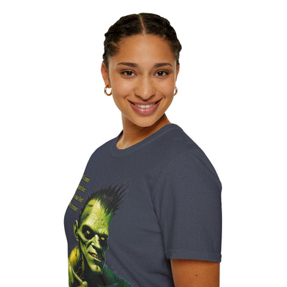 Frankenstein's Creature DKcolors Unisex T-Shirt by cypherpunkgear – cypherpunkgear.com | Cypherpunk Merch